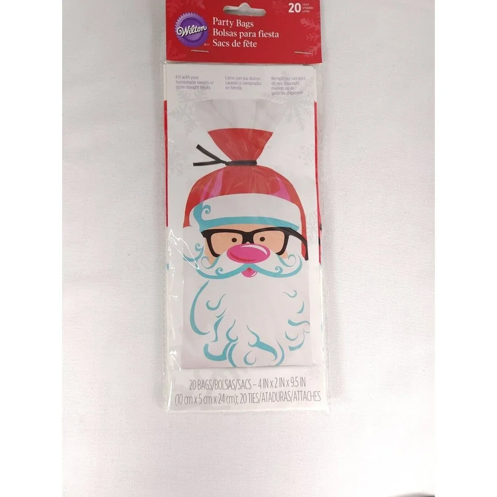 Wilton Santa Treat Bags With Ties 20 Bags 4